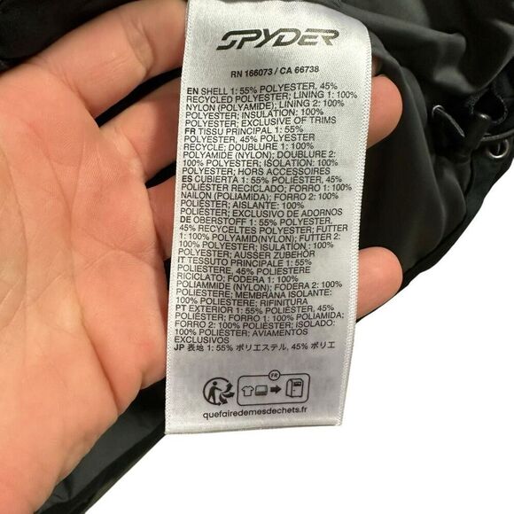 New Spyder Black Bromont Puffer Jacket M - Picture 9 of 11